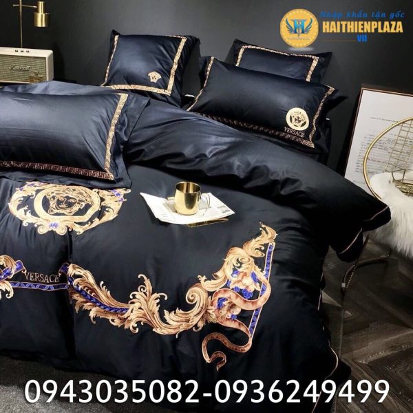 chăn ga gối thương hiệu versace chất đẹp