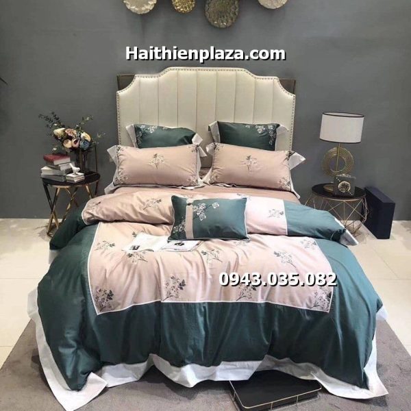 Chăn ga gối cao cấp hoa mai