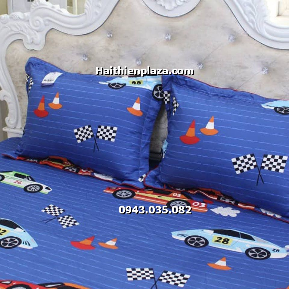 ga giường hình ô tô đua ga giường hình ô tô đua