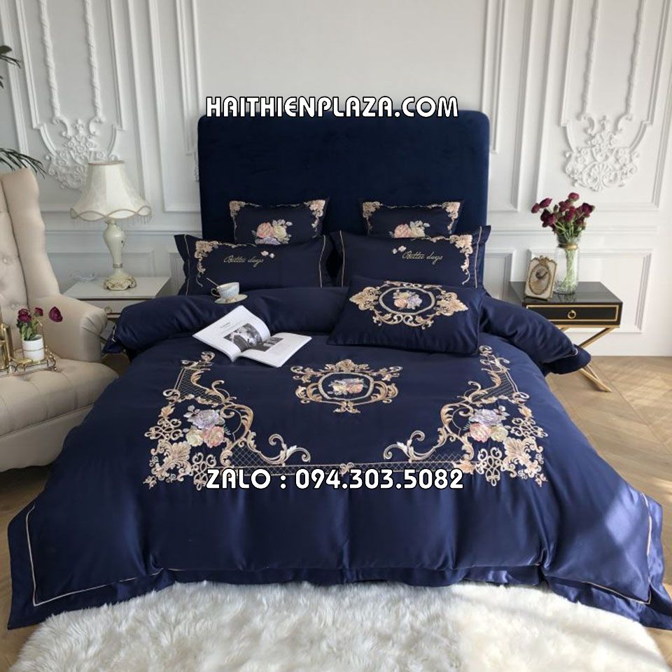 Chăn ga gối mầu xanh dương Chăn ga gối mầu xanh dương