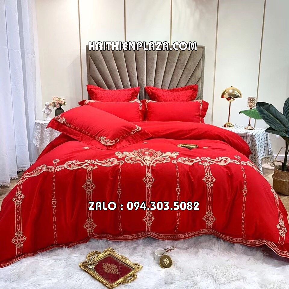 Chăn mềm drap mầu đỏ lụa 60s Chăn mềm drap mầu đỏ lụa 60s
