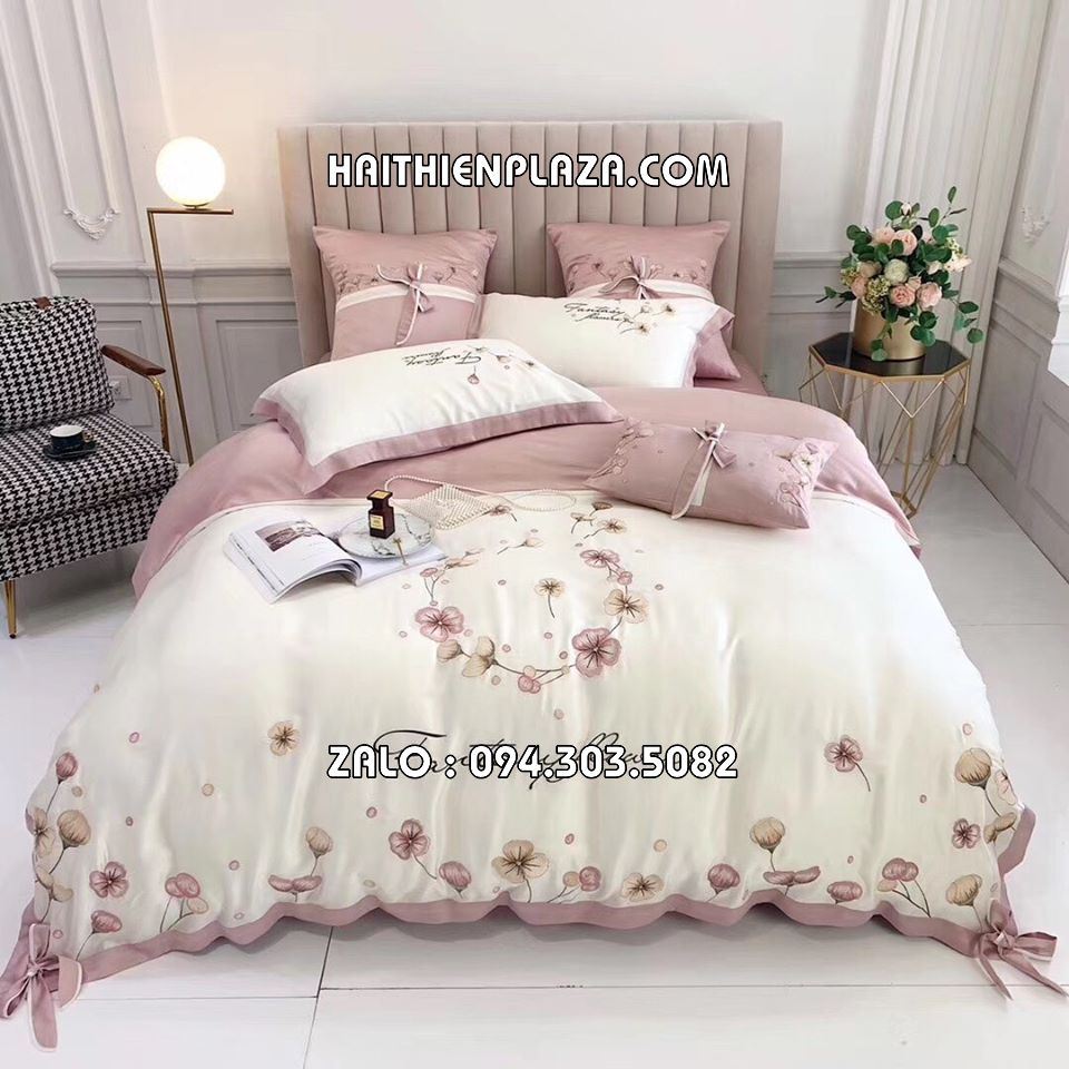Drap giường lụa tencel Drap giường lụa tencel