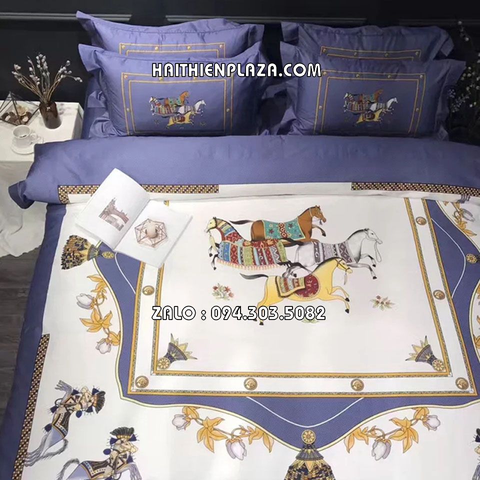 Bộ chăn ga cao cấp hàng hiệu Hermes Bộ chăn ga cao cấp hàng hiệu Hermes