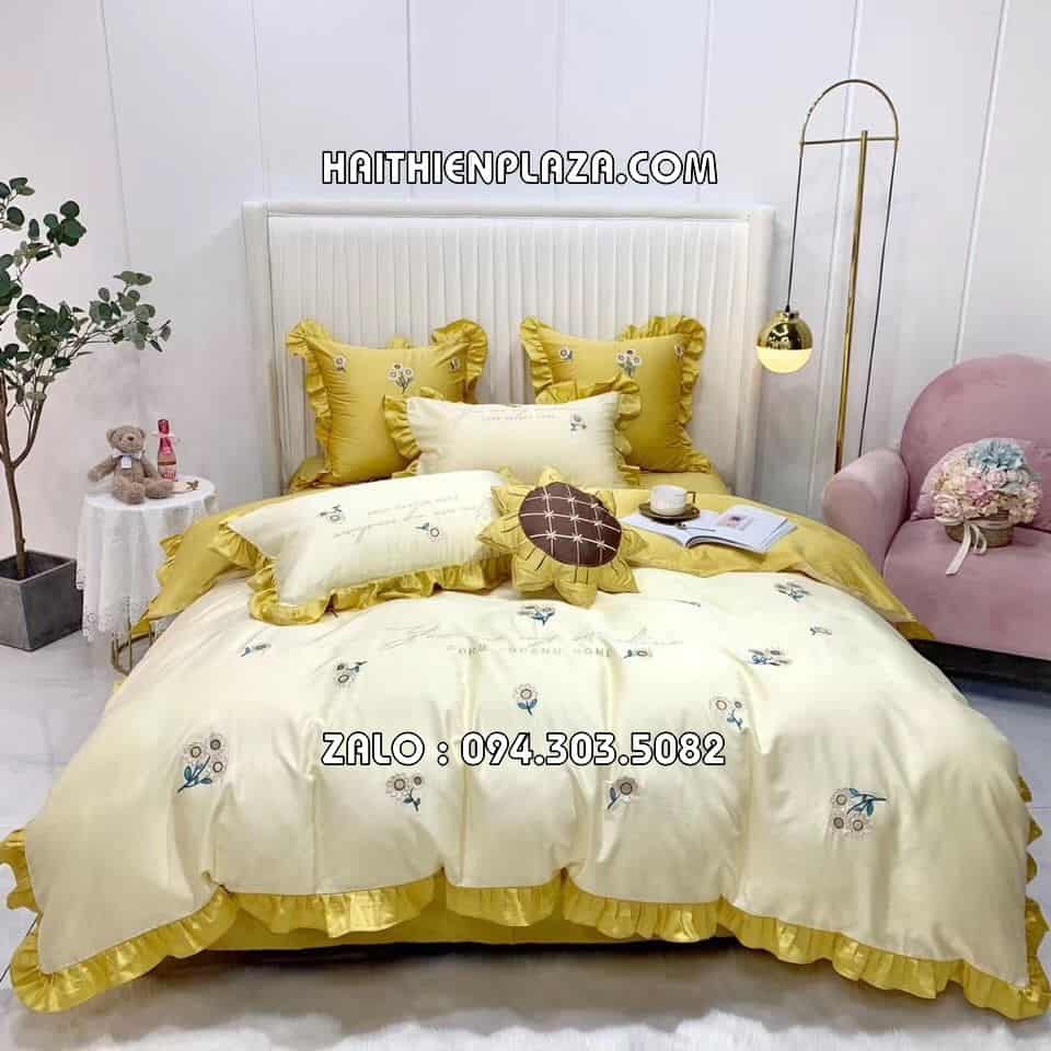Chăn ga gối hình hoa hướng dương Chăn ga gối hình hoa hướng dương