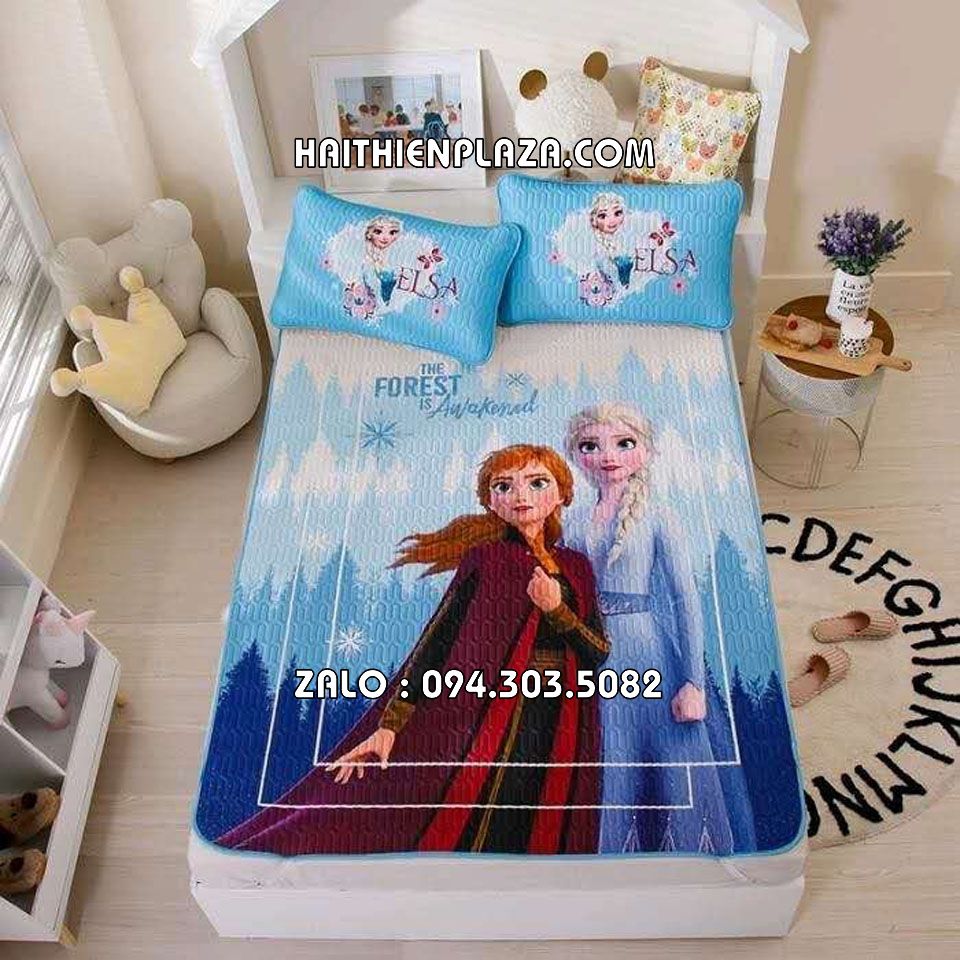 Ga giường hình elsa và anna Ga giường hình elsa và anna