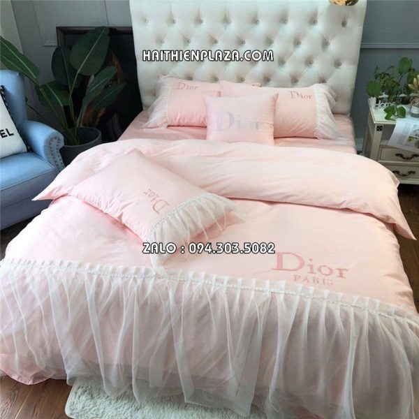 Bộ chăn ga thương hiệu Dior