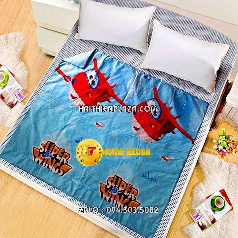 Chăn nhỏ đi lớp hình máy bay super wing