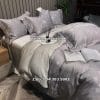 Chăn ga lụa tencel mầu xám