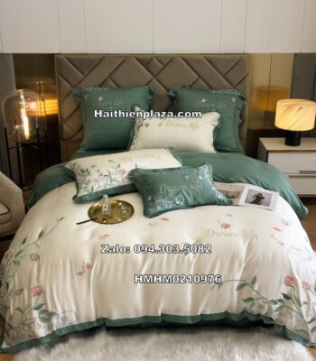 Vỏ chăn ga lụa Tencel cao cấp đủ 7 món