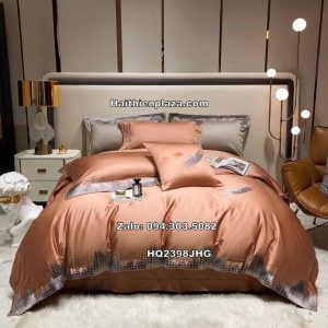 Chăn ga gối Luxury mầu hường 473 Chan ga goi Luxury mau huong