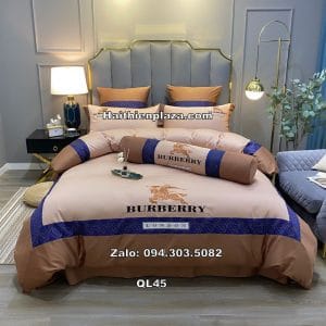 Chăn ga gối thương hiệu Burberry 472 Chan ga goi thuong hieu Burberry mau nau