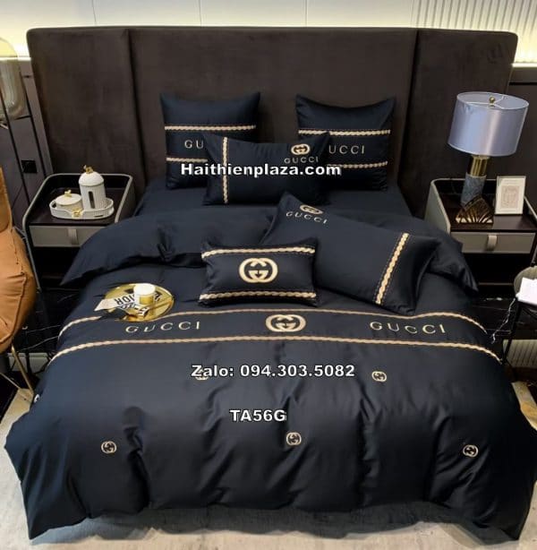 Chăn ga gối thương hiệu Gucci