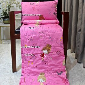 Chan di lop cho be gai mau hong vai cotton han