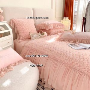 Chăn ga cao cấp họa tiết hoa hồng 519 Chan ga cao cap hoa tiet hoa hong