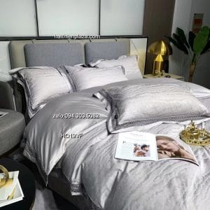 Chăn ga cao cấp một mầu xám 517 Chan ga cao cap mot mau xam