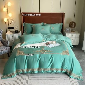 Chăn ga gối đệm đẹp vải tencel 943 Chan ga goi dem dep vai tencel