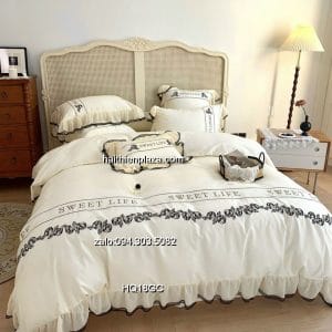 Chăn ga cao cấp lụa thêu hoa hồng đen 517 Chan ga cao cap lua theu hoa hong den