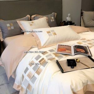 Chăn ga cao cấp mầu hồng mix mầu 517 Chan ga cao cap mau hong mix mau