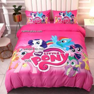 Chăn ga mầu hồng hình ngựa Pony 904 Chan ga mau hong hinh ngua Pony