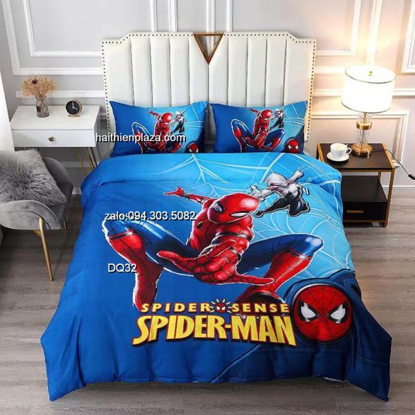 Chăn ga siêu nhân người nhện Spiderman