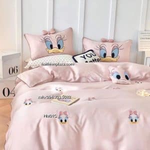 Vỏ chăn ga cao cấp vịt Donal lụa tencel 943 Vo chan ga cao cap vit Donal lua tencel