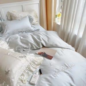 Bộ chăn ga ga cao cấp lụa tencel 942 Bo chan ga ga cao cap lua tencel