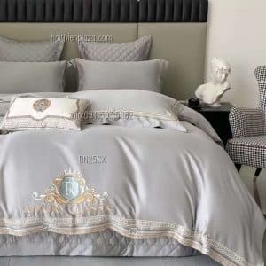Chăn ga mầu xám lụa Tencel ga phủ 942 Chan ga mau xam lua Tencel ga phu