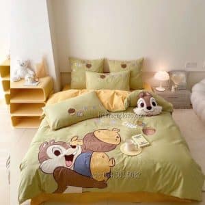 Chăn ga trẻ em hình sóc chuột Chipmunk 900 Chan ga tre em hinh soc chuot Chipmunk