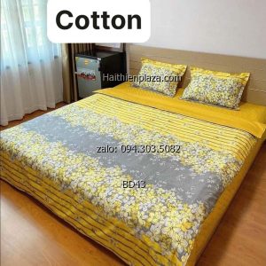 Chan ga vai cotton han hoa nhi vang