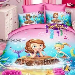 Chăn ga bé gái hình công chúa Sofia 900 Chan ga be gai hinh cong chua Sofia