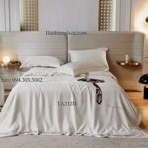 Vỏ chăn ga cao cấp một mầu vàng nhạt 940 Vo chan ga cao cap mot mau vang nhat