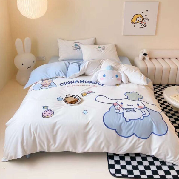 chăn ga trẻ em hình con vật cute cotton linen